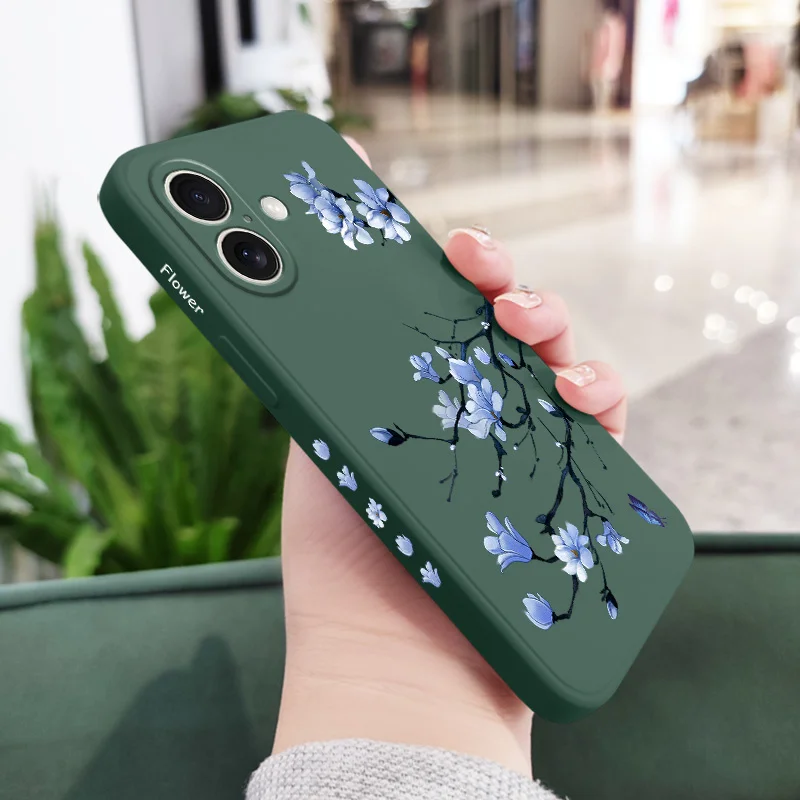 Blooming Orchid Silicone Phone Case Cover