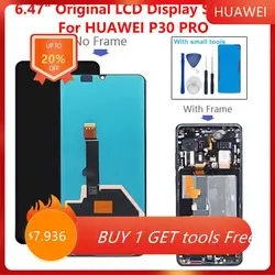 Défaut D'origine LCD Pour Huawei P30 Pro LCD VOG-L29 Affichage Écran Tactile Pour Huawei VOG-L09 AL00 TL00 Écran Sans Cadre