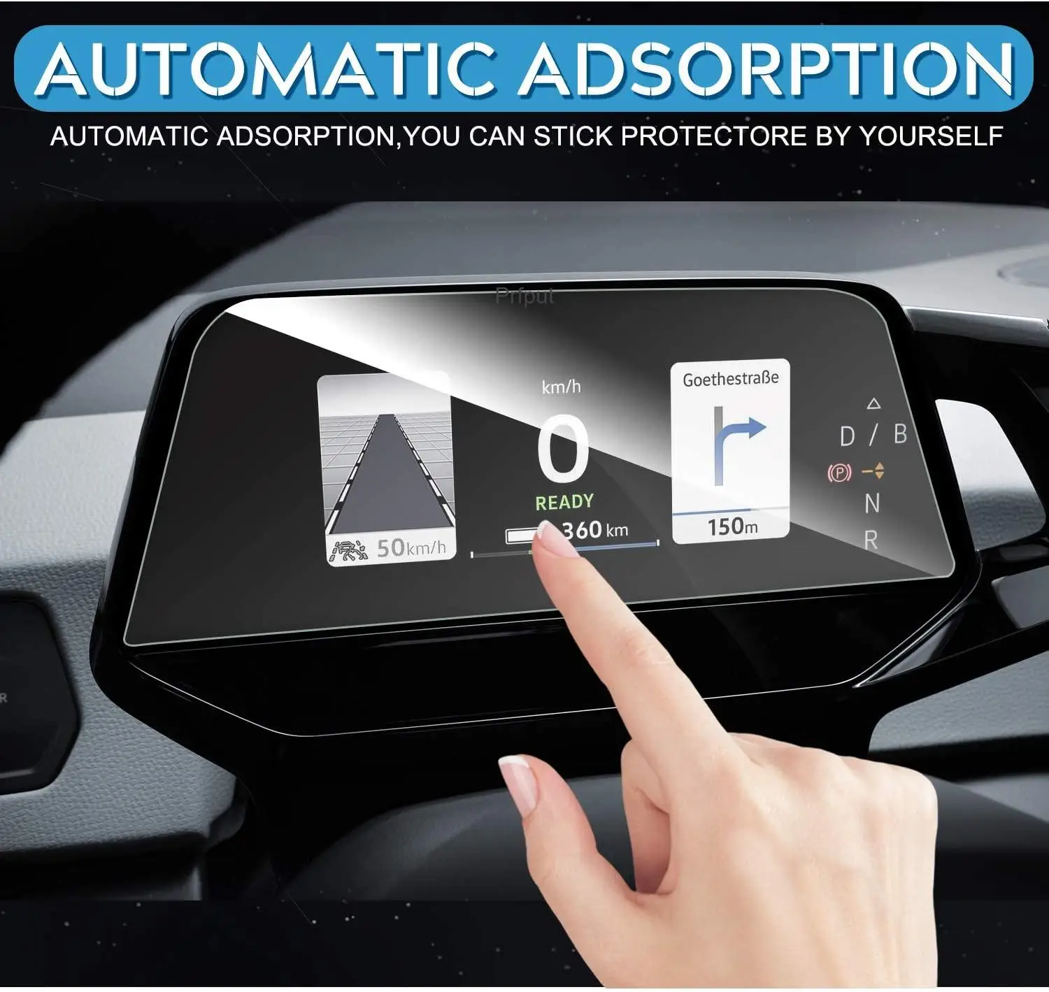 Film Protection écran Mat Anti-traces Pour VW ID Buzz 2022-2027 – Écran Infodivertissement 12,9", Anti-reflets, Anti-rayures