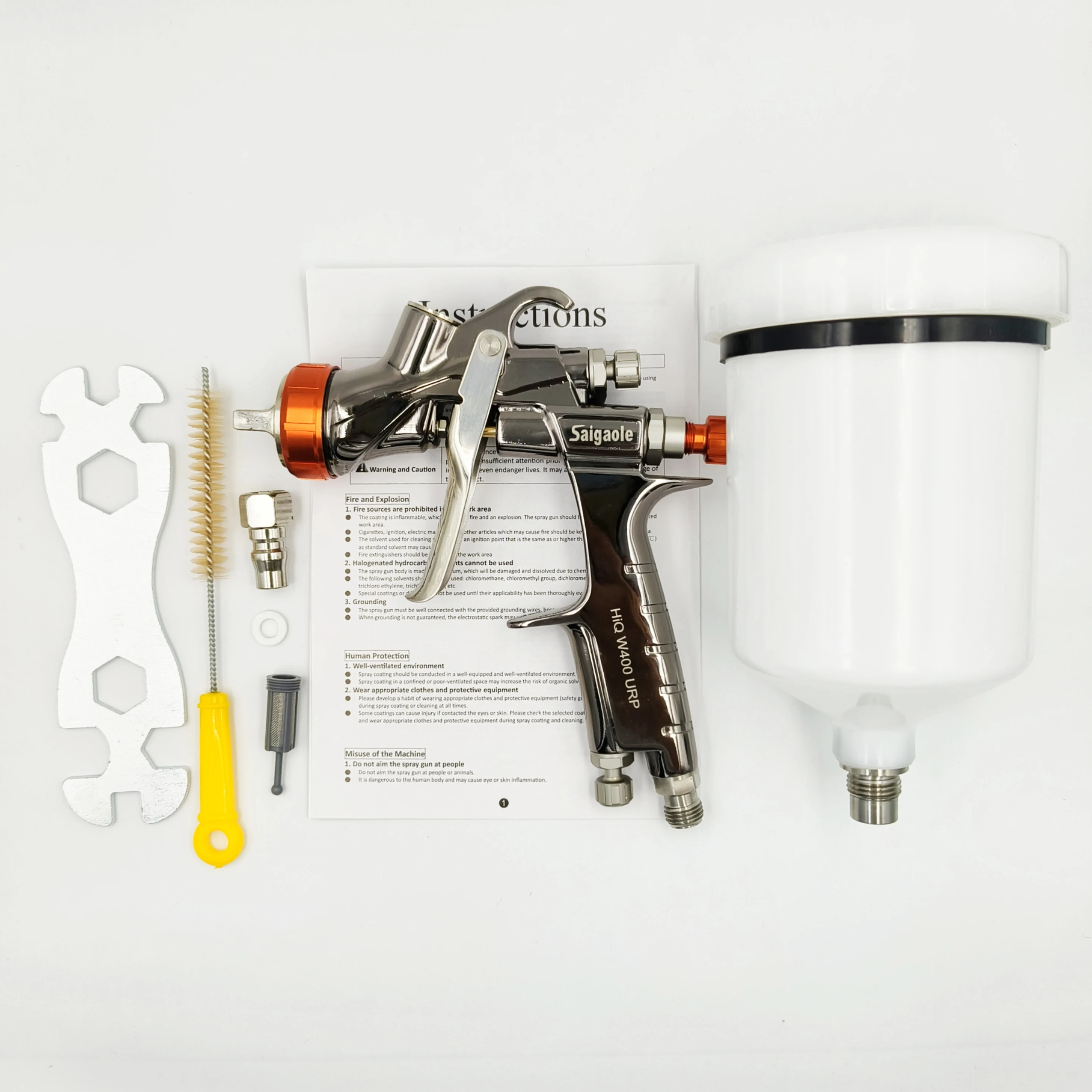 W400 Spray Gun 1.3mm Atomization airless Sprayer Painting car Paint Tool Airbrush spray gun
