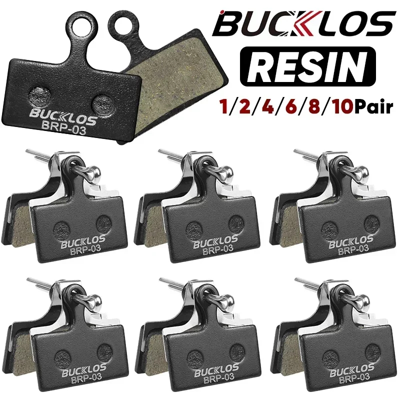 Brake Pads BUCKLOS Resin Disc Brake Pad For SHIMANO G01S Wear-resistant Hydraulic MTB Pads for G03C G05S Cycling Parts