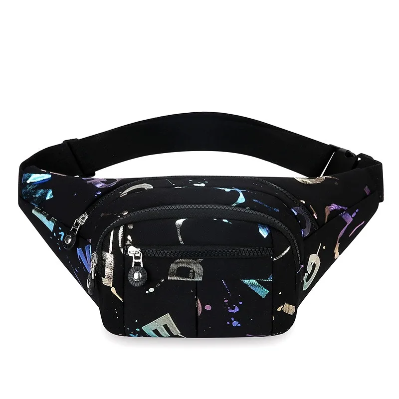 Multi functional women's fashionable waist bag, adjustable shoulder straps, suitable for running, traveling, and daily use, with