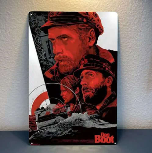 Das загрузка подводная лодка фильм металлический постер-сборный жестяной знак размер: 20x30 см (8x12 дюймов)