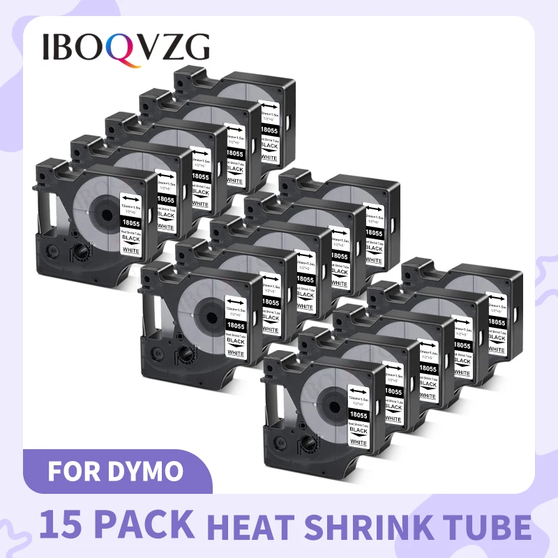 Muslimb 18051 18052 18053 Tubi Termoretraibili Industriali Compatibili Dymo Rhino 18055 18056 18057 4200 Per Dymo Rhino 5000 5200