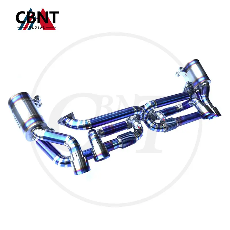 

CBNT Valved Exhaust Axle-back for Porsche 911 991.1 High Quality Titanium Alloy Exhaust-pipe System with Valve Muffler