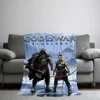 GAME G-God of War Ragnaroks Blanket Skin friendly comfort warm soft plush blanket suitable sofa living room office bedroom 5