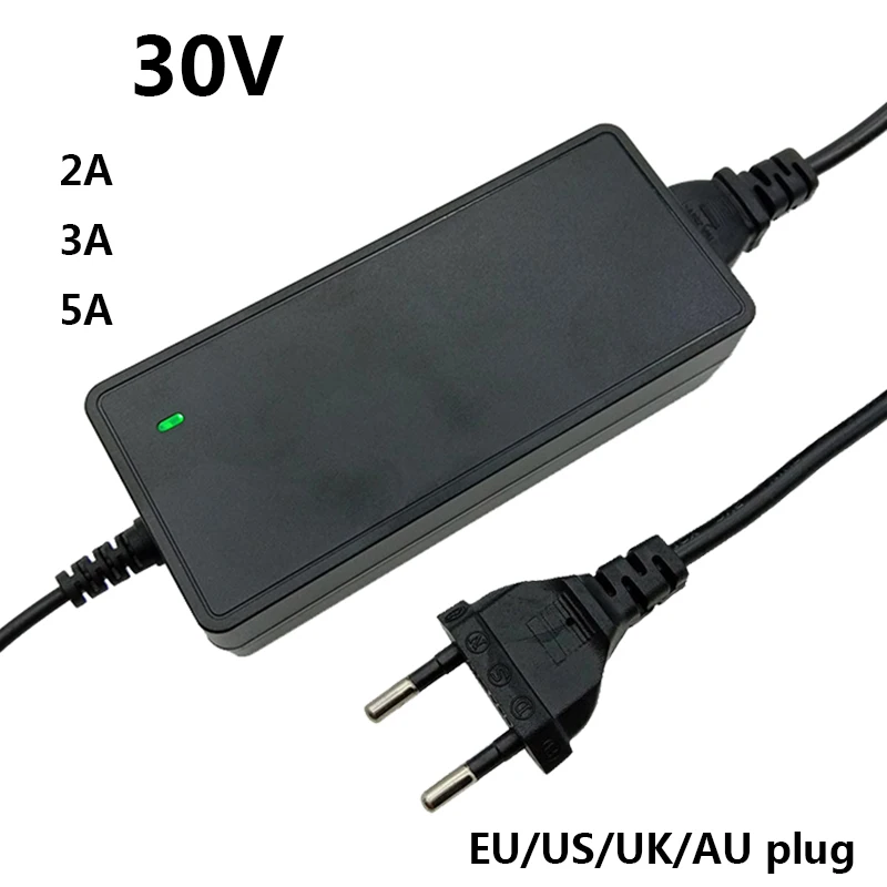 Adattatore Di Alimentazione Convertitore Ca 30 V 2A 3A 5A 1000Ma Dc 30 V Volt Alimentatore 5.5 Mmx2.1-2.5Mm 30 V3A 30 V2A 30 V5A Adattatore Adattatore