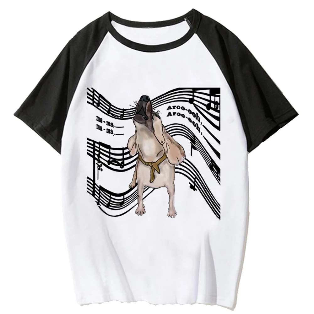 Beagle Tee Donna Manga Tee Abbigliamento Donna Harajuku