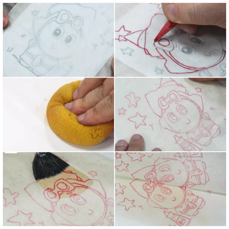 Ceramic Blank Painting Paper Pencil Set Transfer Paper Transparent Copy Rubbing Painting Tracing Paper Pottery Tools - 6