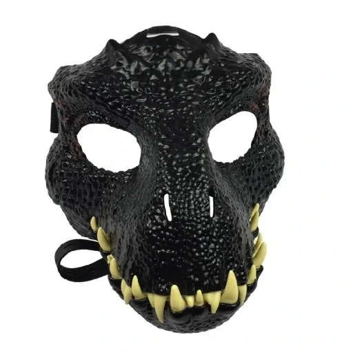 Velociraptor Dinosaur Moving Mouth Mask Halloween Animal Tyrannosaurus Rex Mask Christmas Party Headgear