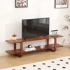 TV Stand with Storage for TVs up to 65'', Bamboo TVs Console Entertainment Center with 2 Open Shelf,TV Stand 1