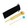 New Aluminum Alloy Tuning Forks,111Hz Tuning Fork with Hammers for Nervous System Testing Sound Healing Therapy,Gold 1