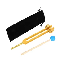 New Aluminum Alloy Tuning Forks,111Hz Tuning Fork with Hammers for Nervous System Testing Sound Healing Therapy,Gold 1