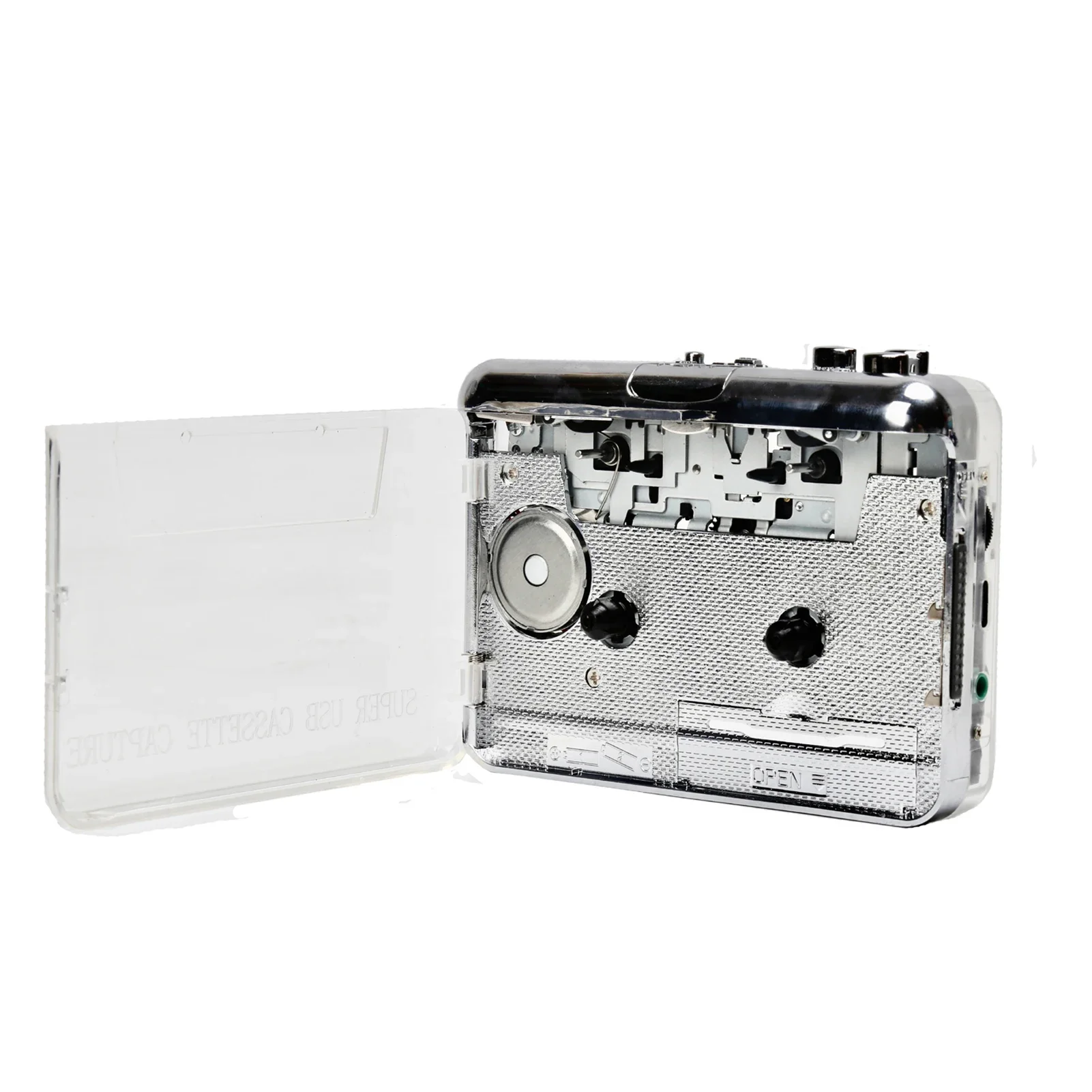 Draagbare Cassettespeler, Tape-speler, Auto Reverse Cassette Tape Speler Koptelefoonaansluiting Mp3 Converter