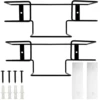 Iron Glove Holder Wall Mounted Glove Dispenser Space Saving Tissue Box Rack No Drilling Multifunctional Practical Adhesive