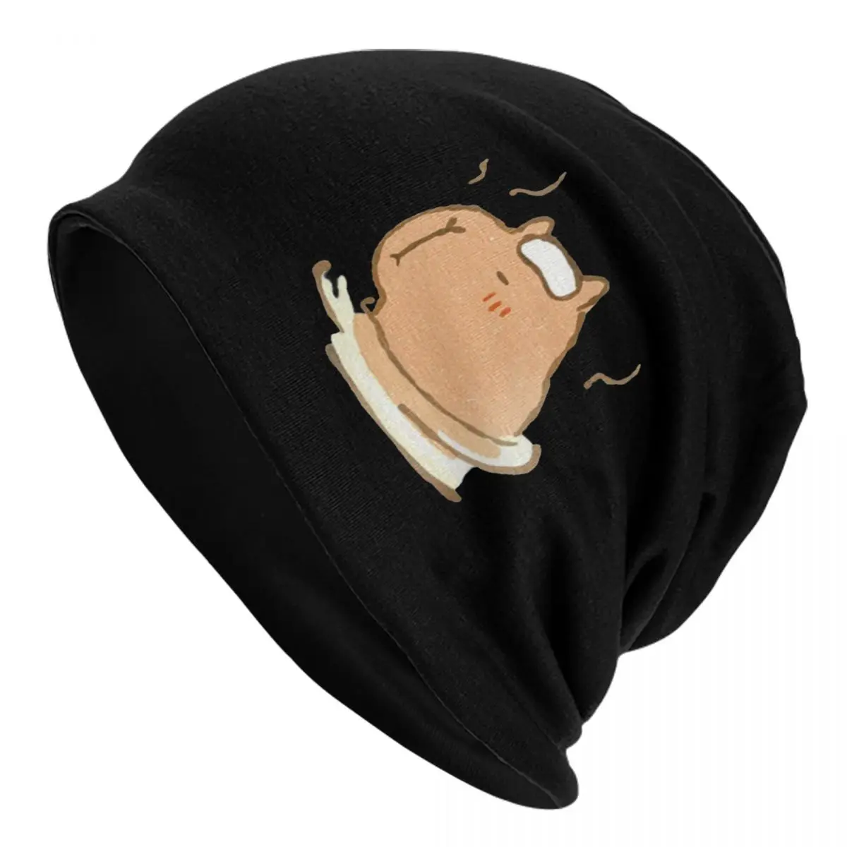 

Capy Relaxing Bonnet Hats Autumn Winter Outdoor Skullies Beanies Hat Capybara Unisex Spring Head Wrap Cap