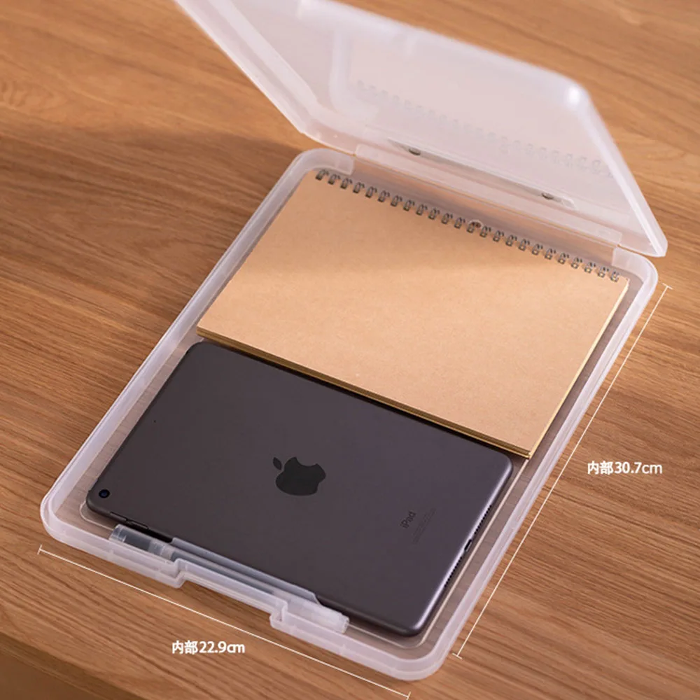 A4 Clipboard File Box Case Document PP File Folders Organizer Clipboard Pen Holder Writing Pad Stationery School Office Supplies File Folder