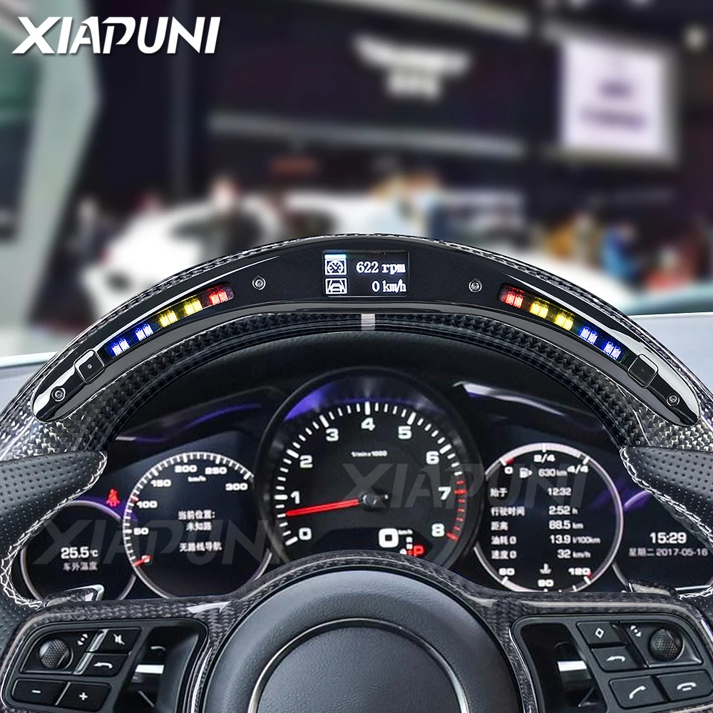 RPM LED Steering Wheel Fit For Porsche Panamera 2017-2020