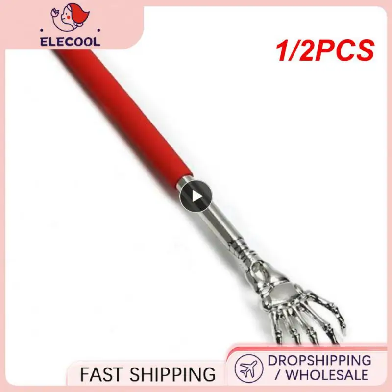 

1/2PCS Back Scratcher Telescopic Scratching Backscratcher Massager Kit Back Scraper Extendable Telescoping Itch Health Products
