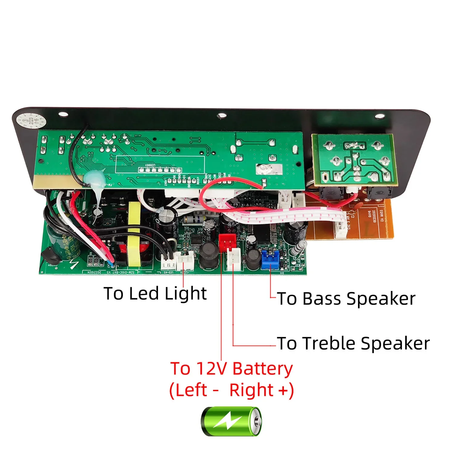 30W-120W Digital Bluetooth Amplifier Board D10C Subwoofer Dual Microphone Amp Sp
