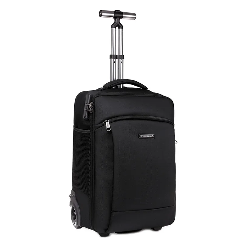 Fashiontravel trolley backpack outdoor sports business boarding handbag male and female student trolley bag password luggage bag