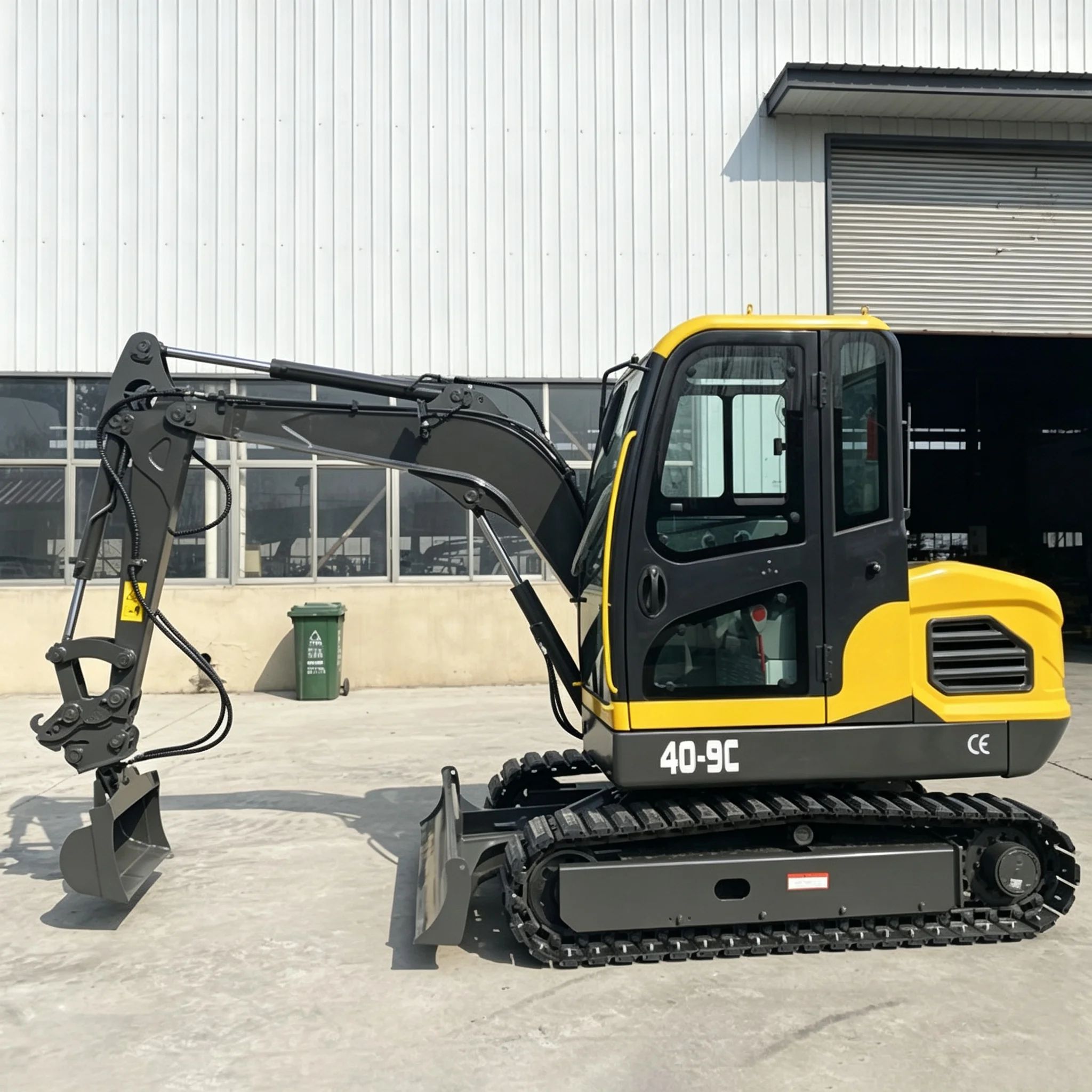 Multifunktionaler 4-Tonnen-Mini-Raupenbagger, kundenspezifisch, hydraulischer Bagger, Erdbewegungsmaschine, CE-, EPA- und Euro-5-zertifiziert