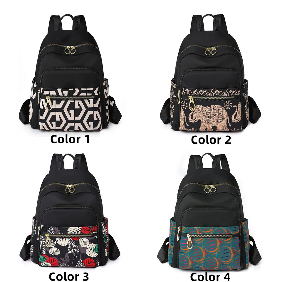 Women Nylon Backpack Women's Fashion Backpack Casual Travel Shoulder School Bags Travel Female Student Schoolbags