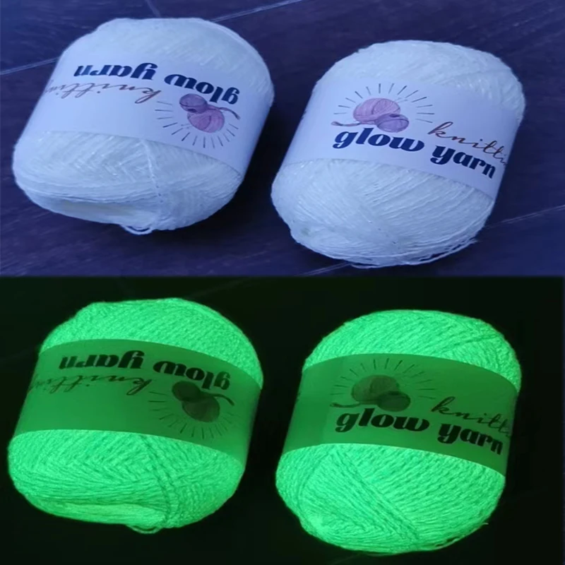 Yarn Glow in The Dark Sewing Crochet Yarn Crocheting Supplies for DIY Arts  Craft - AliExpress