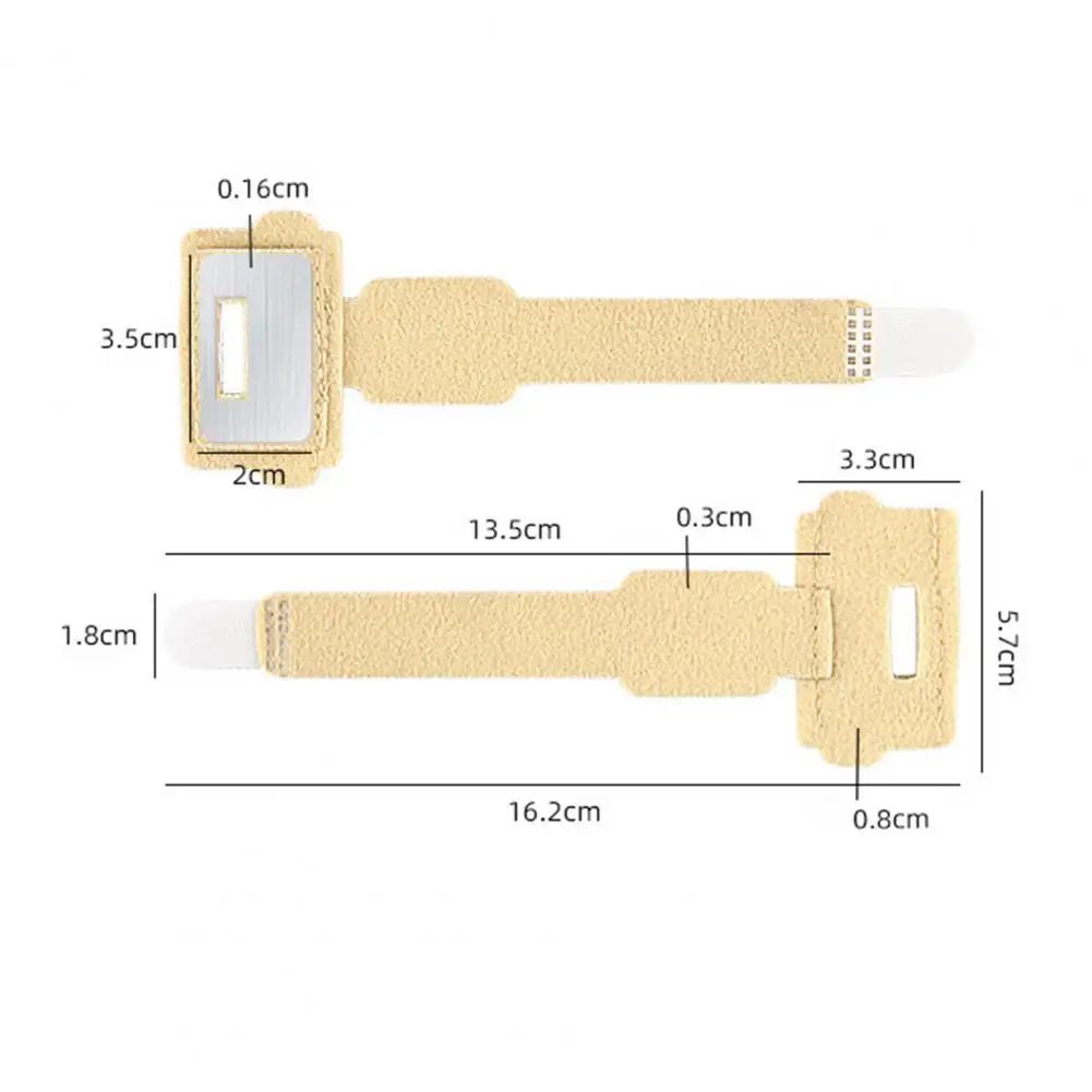 Toe Separator Bunion Corrector Big Toe Spacer Hammer Straightener Fabric Lining Splint with Built-in Aluminum Plate Support