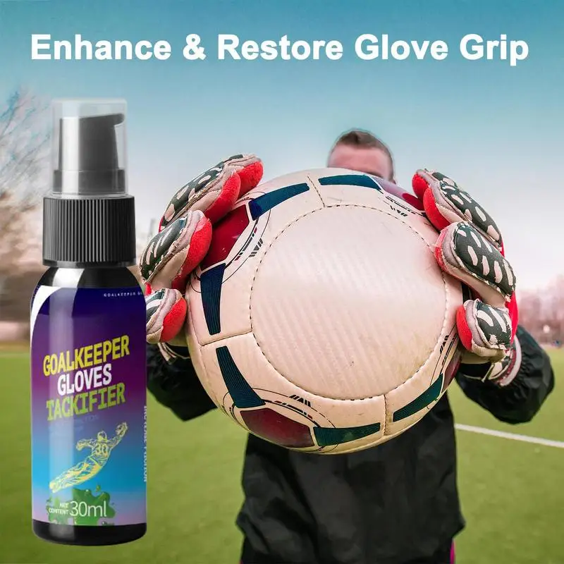 30ml Goalkeeper Glove Tackifier Add Football Grip Spray For Goalkeeping Gloves Goalkeeping Gloves Viscosifying Cleaner