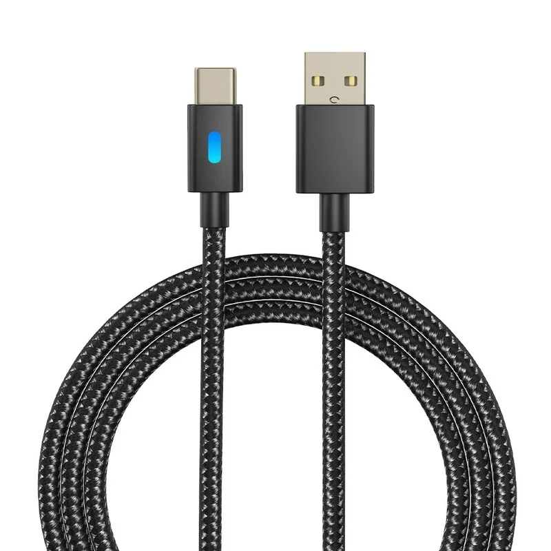 

Для зарядного USB-кабеля PS5 Type-C, плетеный кабель с индикатором светильник, кабель передачи данных, длина кабеля 3 метра
