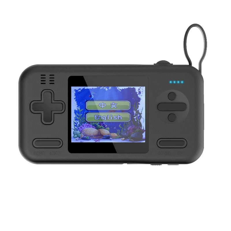 휴대용 게임 콘솔 8000mah 보조베터리 2 in 1 고속 충전기(충전 케이블 포함) 레트로 향수 416 게임 내장 2.8인치 화면