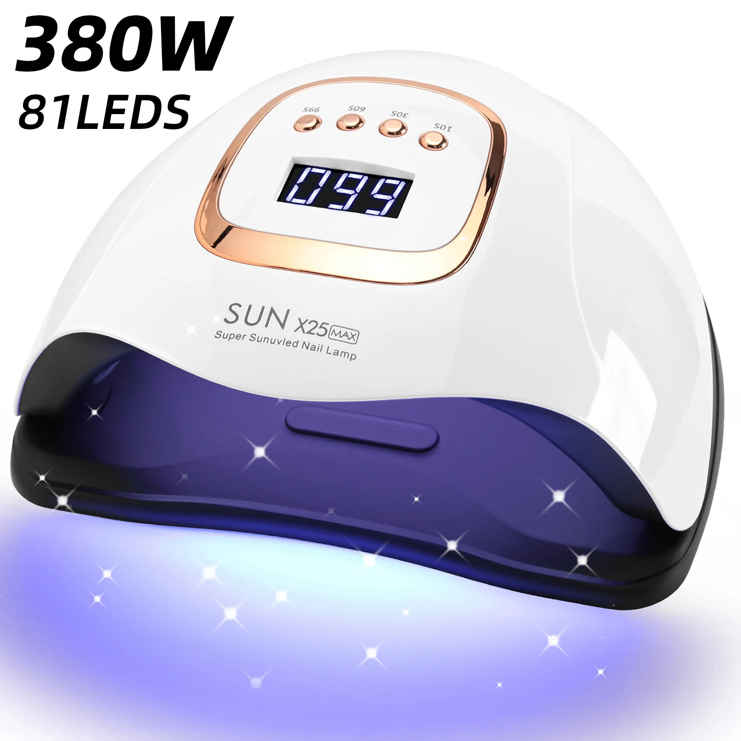 DianaBeauty 380W LED UV 램프 건조기 손톱 젤 폴란드어 건조 램프..