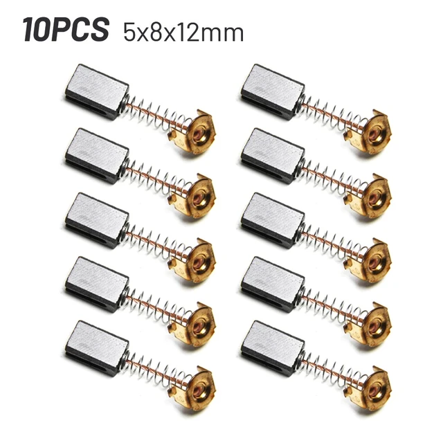 10pcs Electric Motor Carbon Brushes 5*8*12mm Replacement Parts For Black  Decker Angle Grinder G720 Power Tools Accessories - AliExpress