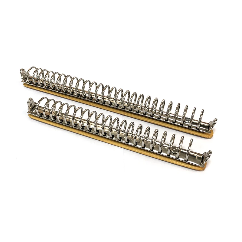 A5 B5 Metal Ring Binder Clips Bamboo Back Panel Detachable Buckle Loose-leaf Binding Strip Data Book Album Notebook