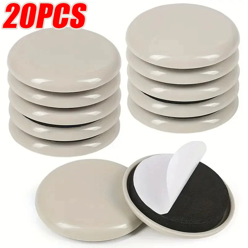 Feet Glider Sliding Pads 20PCS Home Furniture PTFE Square Floor Mover