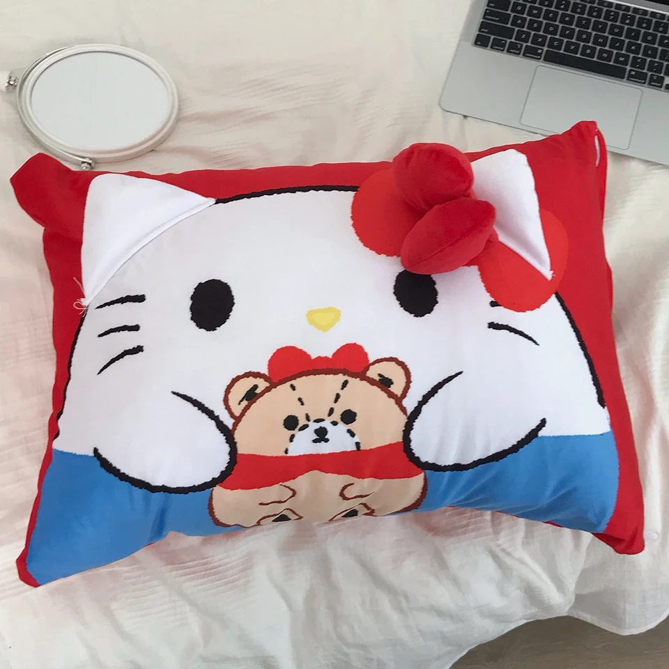 女の子のためのかわいいハローキティ枕ケース、日本のスタイル