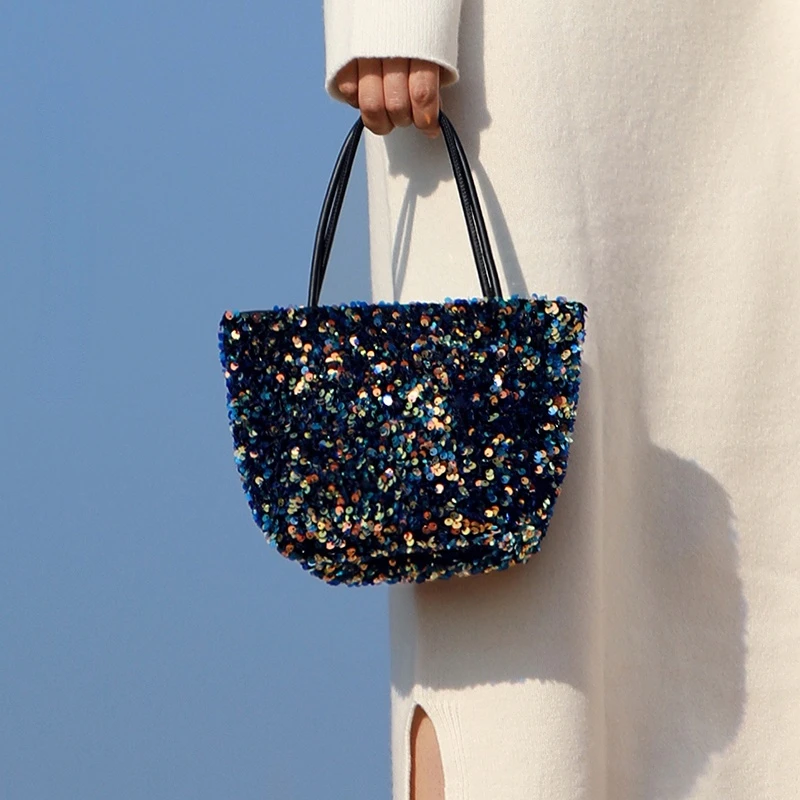 

Fashion Women's Bag Sequins Handbags Crossbody Shopping Bag Large Capacity Shoulder Crossbody Bags Travel Handbag Casual Tote