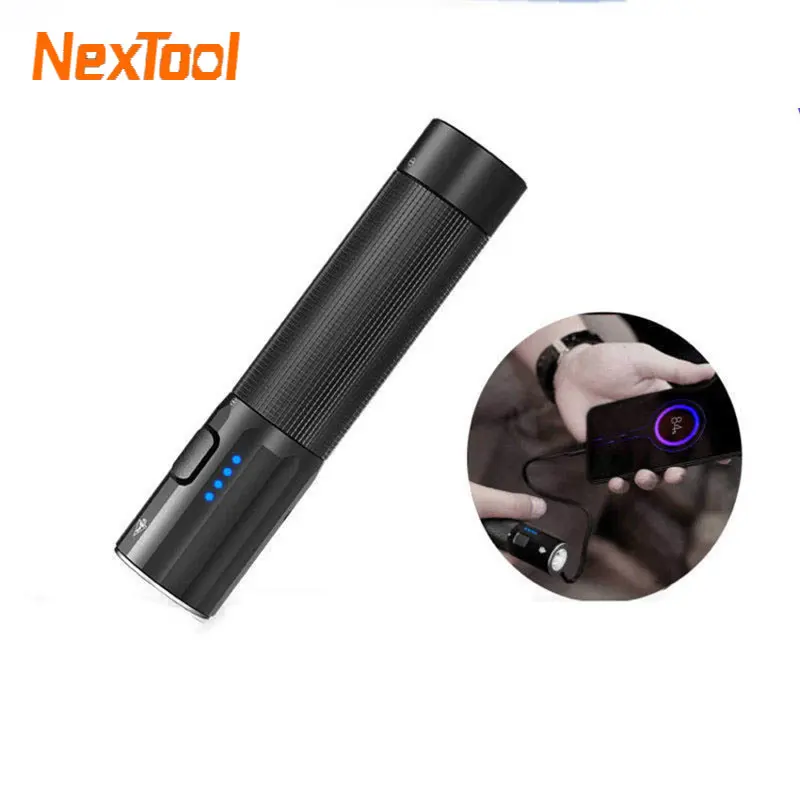 

Миниатюрный фонарик Xiaomi Nextool, уличный портативный светильник с сильным светом, перезаряжаемый Мобильный Внешний аккумулятор для кемпинга и работы, 1200 люмен