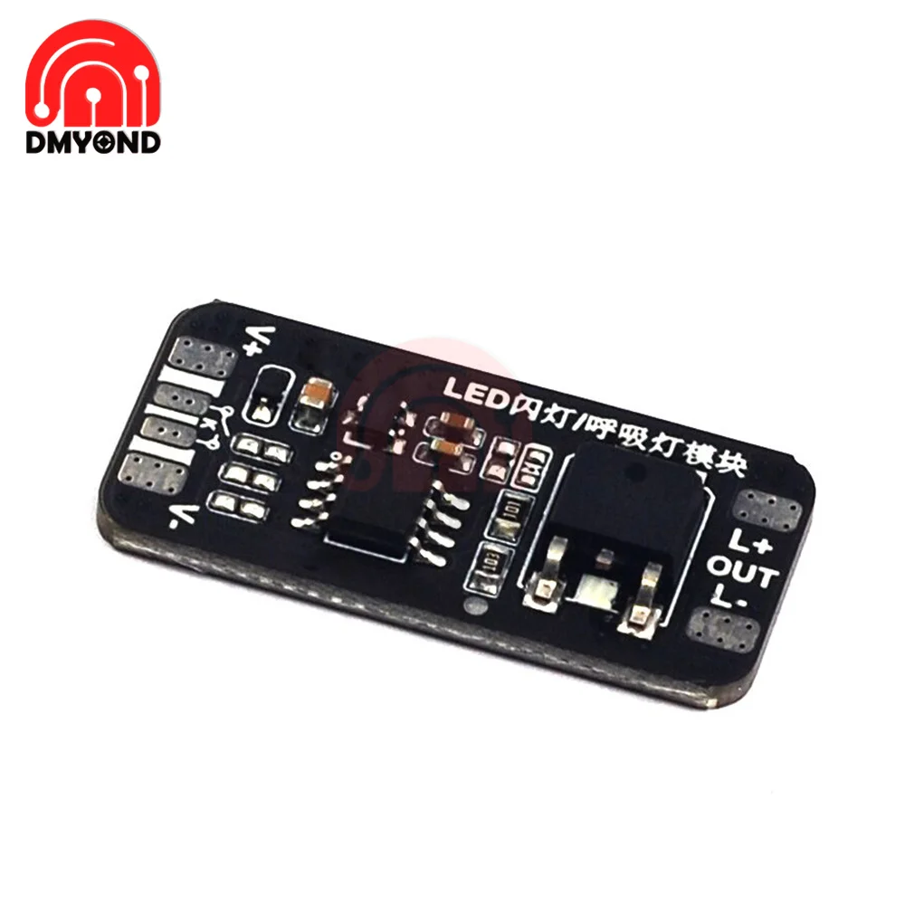 Gradient Light Controller Breathing Light Driver Module DC 3-24V Slow Flashing/Flash/Gradient