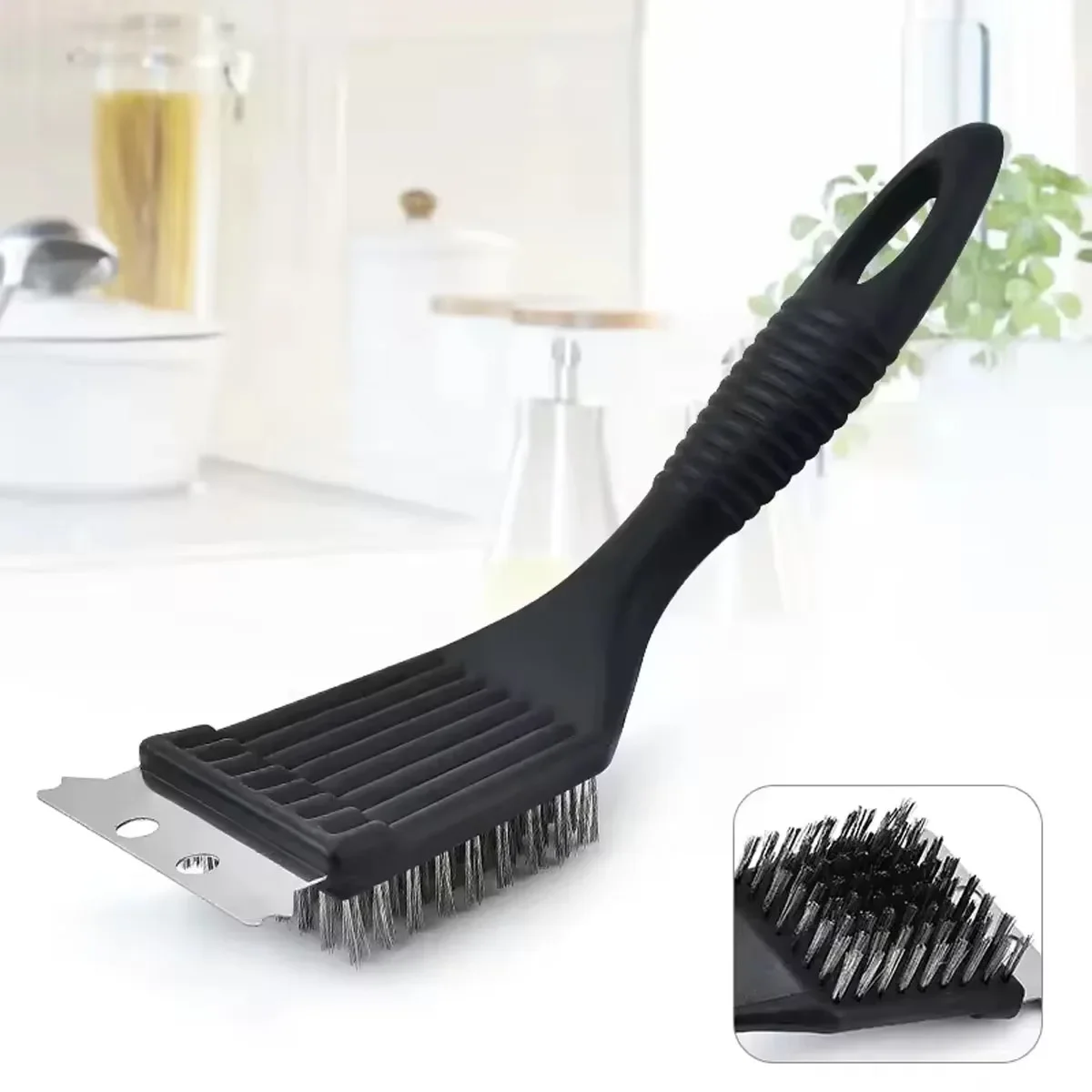 1pc-Stainless Steel Wire Grill Brush Stain Cleaning Scraper