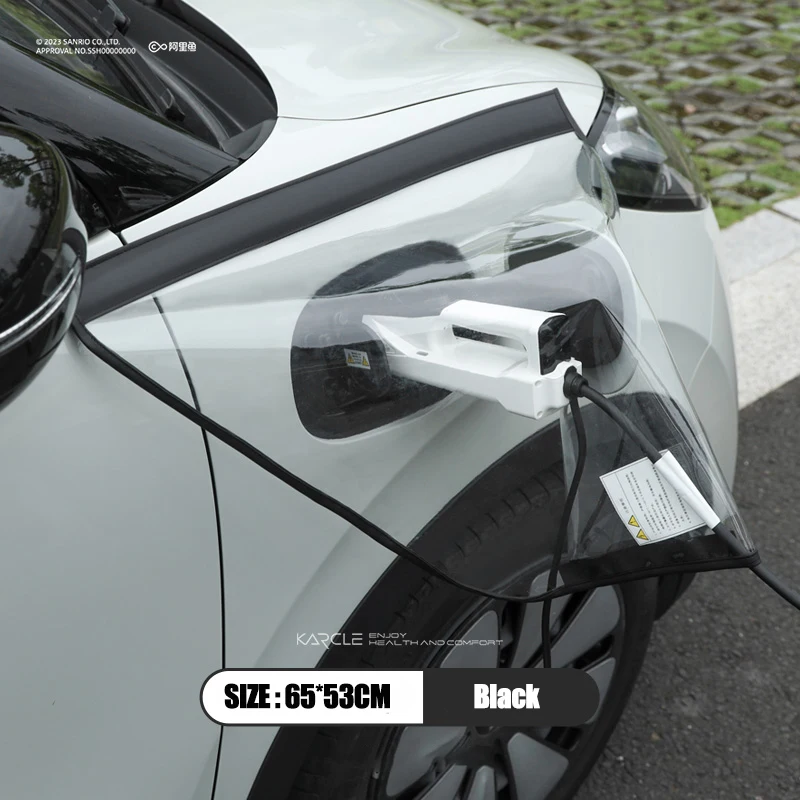 Couvercle De Prise De Chargeur EV Magnétique - Transparent, étanche - Protection Contre Pluie, Neige, Poussière - Pour Voitures électriques à Coque Acier
