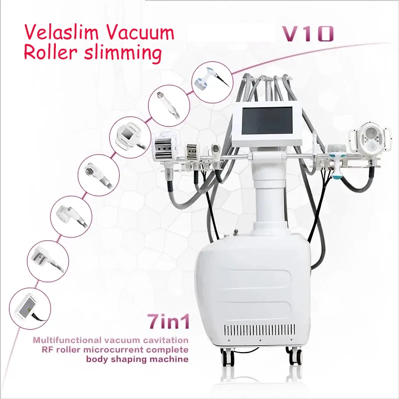 LPG Vela Shape Roller Vacuum Face Lift Massage Cavitation Multipolar Slimming Equipment Vertical Weight Loss Machine