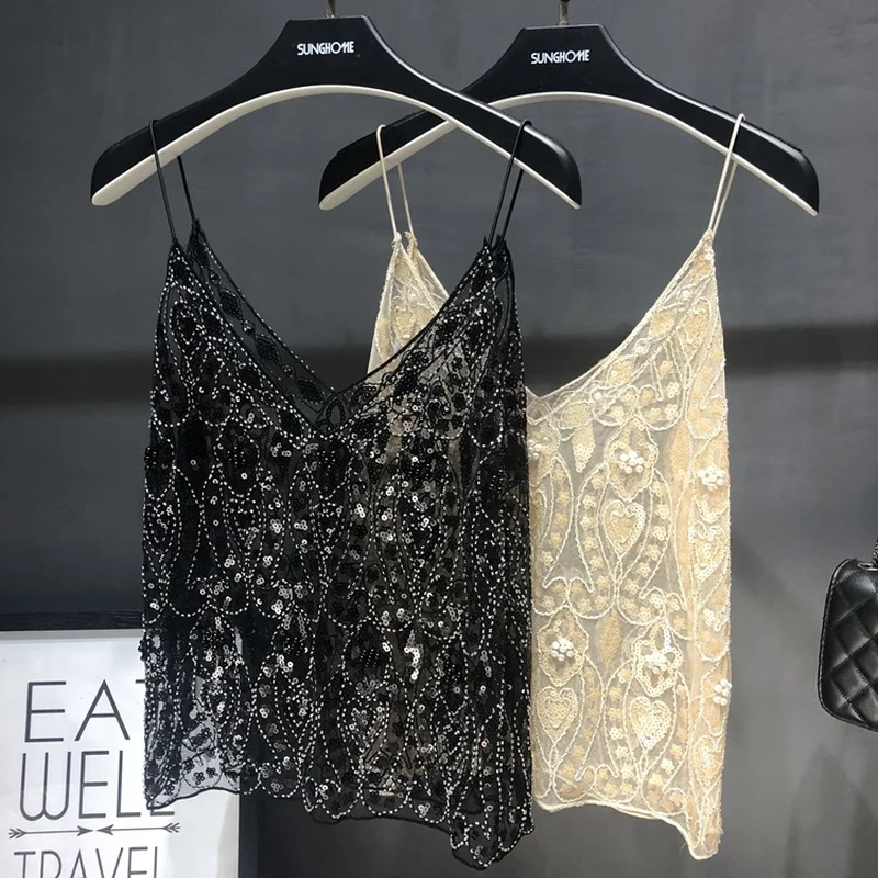 Camiseta De Lentejuelas - Negro - Kiabi - 18.00