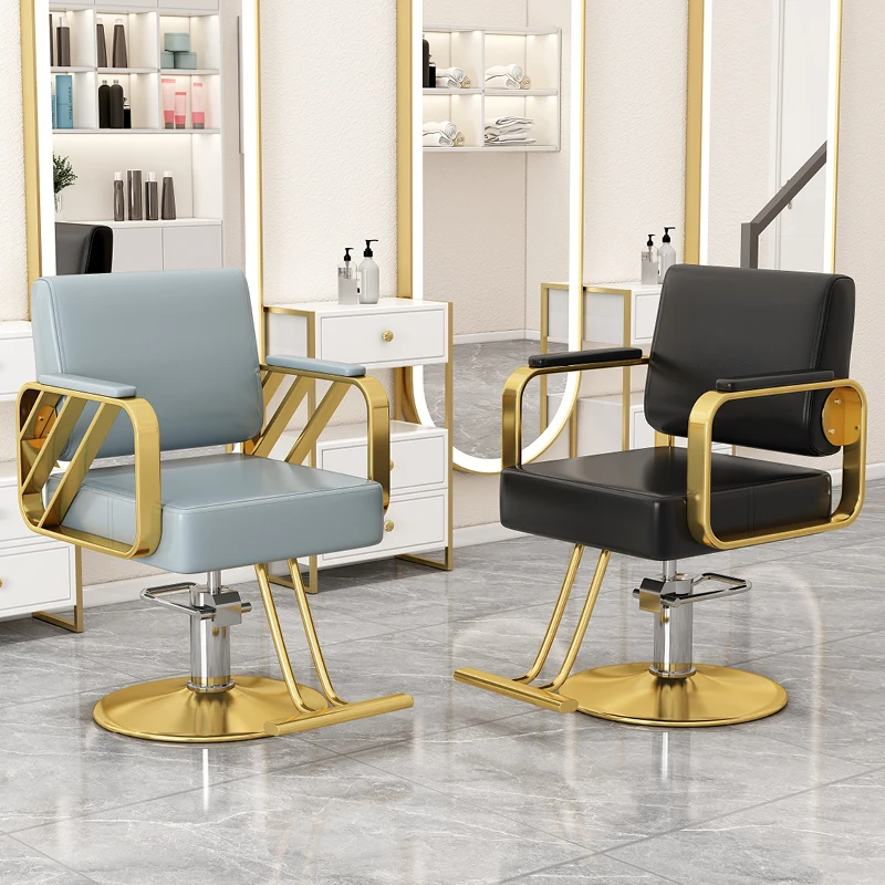 Professional Hairdressing Chairs Hydraulic Manicure Barber Swivel Chair Stylist Hairdressing Tabouret Coiffeuse Salon Furniture makeup hydraulic barber chairs aesthetic swivel modern barber chairs equipment chaise coiffeuse commercial furniture rr50bc