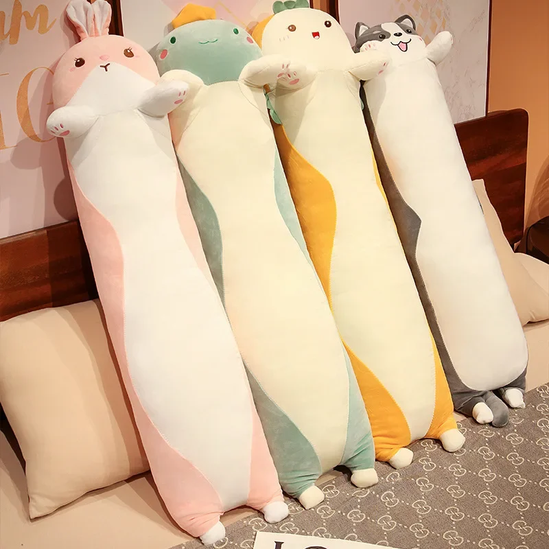 

85cm Cartoon Soft Long Cat Husky Cute Pillow Plush Toys Stuffed Pause Office Nap Kawaii Bed Sleep Home Decor Gift Doll for Kid