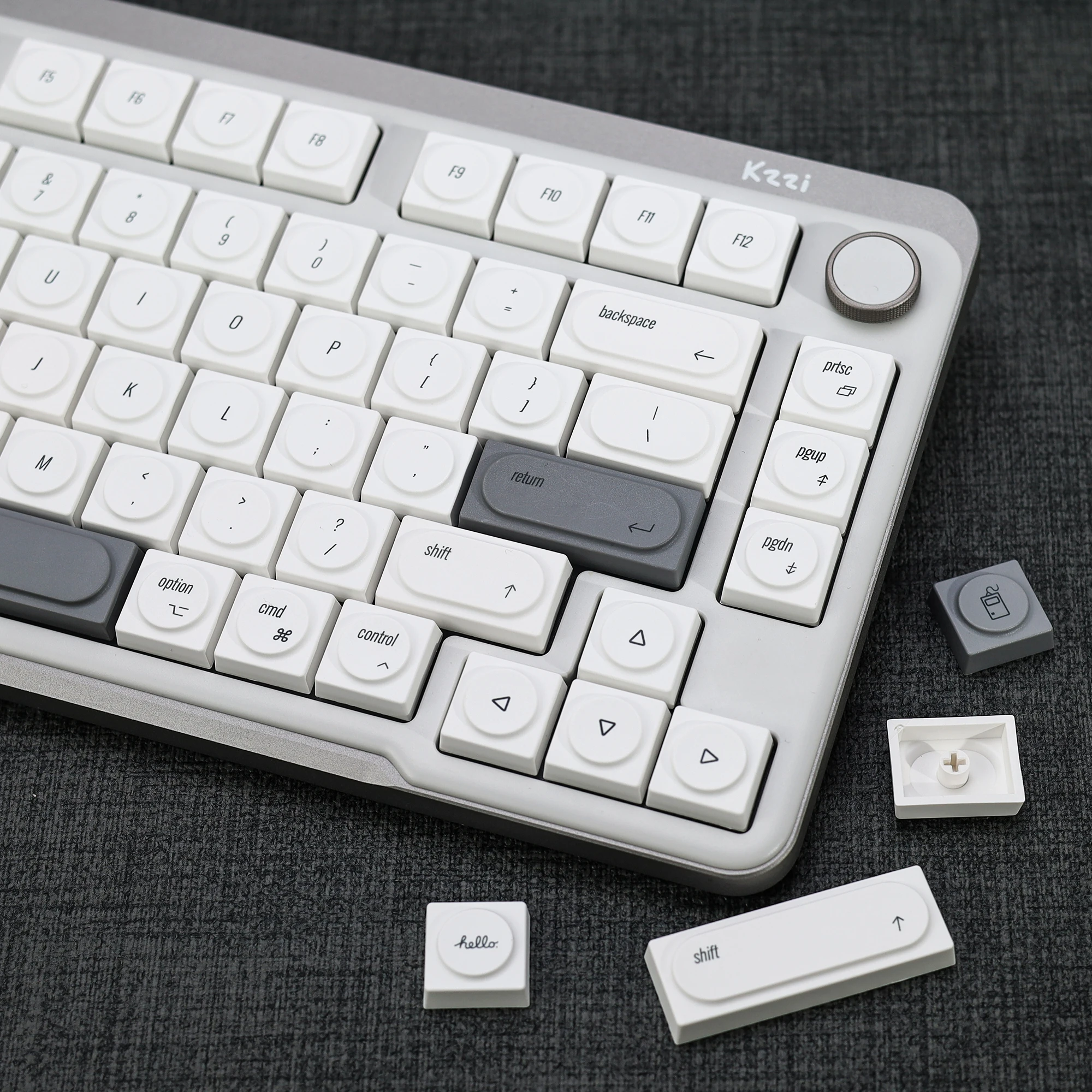KBDiy Doys Keycaps Retro MAC Style 1353 Keycap PBT Simple für 60 DIY Gaming Low Profile mechanische Tastatur Cherry MX Switches – Detail 15