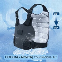Gilet de réfrigération, dispositif de refroidissement PCM, gilet tactique, combinaison de climatisation, combinaison de refroidissement, combinaison à température constante, été 3