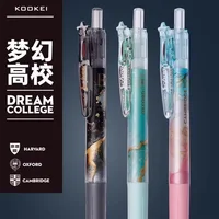 3p KOOKEI Fantasy-limited Gel Pen CS Double Ballpoint Pen Nib 0.5mm Black Core Ballpoint Pen Quick-dry Large-capacity Stationery 1