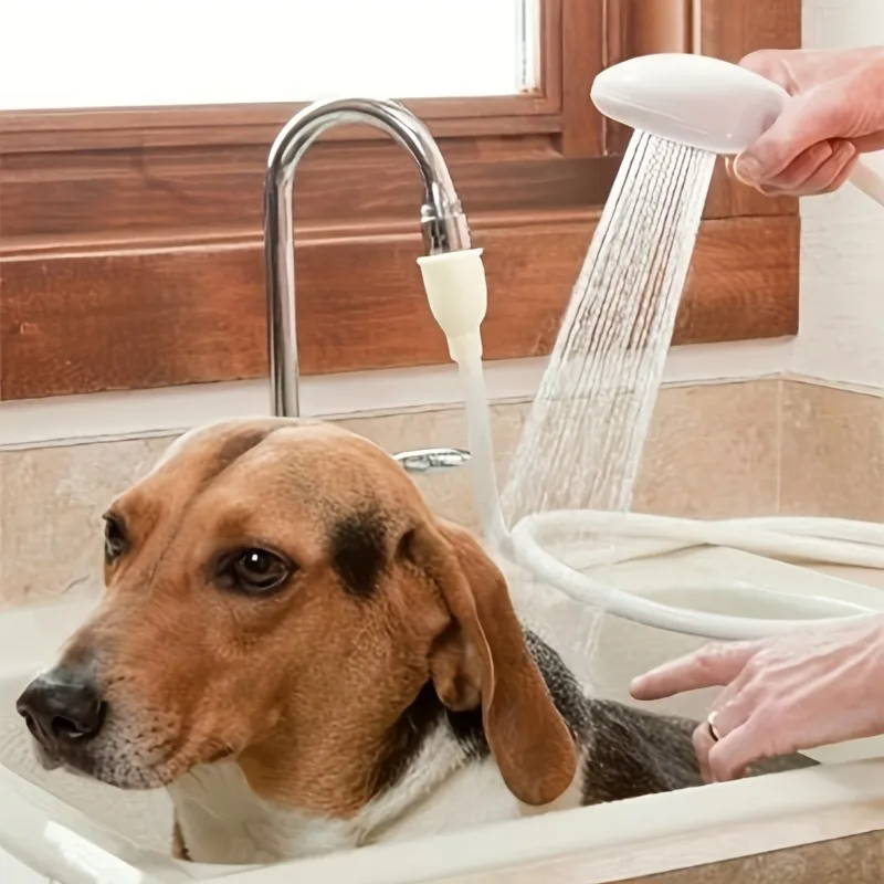 1pc Faucet Washing Hair Shower Pet Cat Dog Bath Sprayer Multi Purpose Faucet Spray Head Convenient Easy Installation 2